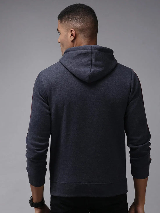 Men Grey Solid Sweatshirt-OTSS-26-Grey