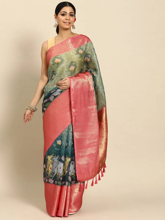 Heritage Splendor Drape Saree-SZ-DGSAVI-1837