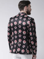 Hangup Men Standard Printed Men Formalwear-D705ButtonBlazer