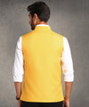 Hangup Men Standard Solid Men's Indian Wear-Yellow_1_2_Nehru