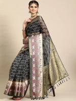 Grand Heritage Splendor Saree-SZ-DGBARFI4-GY-2056