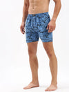 Men Printed Blue Boxer-142-Blue