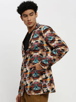 Men Multi Printed Blazer-SOBLZ-85-04-Multi