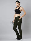 Women Solid Slim Fit Olive Track Pant-AF-2190-Olive