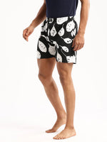 Men Black Printed Boxer-AM-131-9-Black