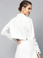 Women Solid Standard White Jacket