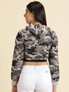 Women's Grey Printed Sweatshirt-AF-1798-Grey