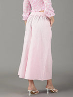 Women's Pink Solid Culottes-AE-1118-Pink