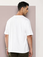 Dillinger White Graphic Oversized T-shirt-DLMOV295WHT-S