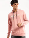 Men Peach Hooded Typography Pullover-SCPW307-Peach