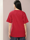 Dillinger Red Graphic Oversized T-Shirt-WMNCR440RED-XS