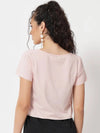 Pink Front Knot Shrug