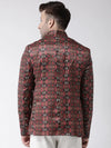 Hangup Men Standard Printed Men Formalwear-D129_5Button_Blazer