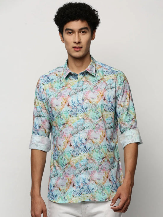 Men Multi Printed Shirt-PRISM-M204-1633-Multi