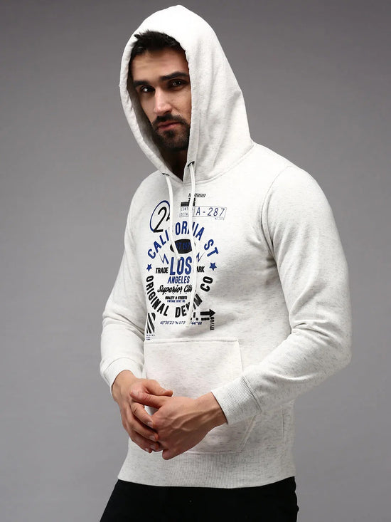 Men White Solid Sweatshirt-OTSS-27-Offwhite