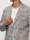 Men White Printed Casual Blazers-SOBLZ-080-11-White