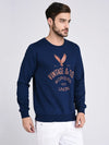 Rigo Blue Fleece Printed Sweatshirt-Full