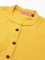 Women's Yellow Solid Straight Kurta-SKC-3354-Yellow