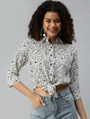 Women's Printed White Top-AE-3330187-Whiteblack