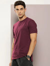 Dillinger Burgundy Solid Regular Heney T-shirt