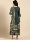 Women's Green Printed Kurta Set-FS-176-Green