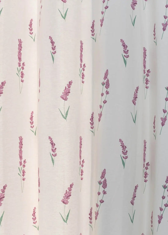 Fields of Lavender 100% cotton floral curtain for kids room - Room darkening -  Lavender - Pack of 1-230422028