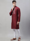 Mirror Work Kurta Pyjama-JOKP-P-693Maroon