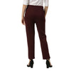 Smarty Pants Women's Cotton Lycra Ankle Length Wine Color Formal Trouser