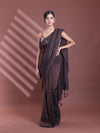 Brown Pure Cotton Soft Saree With Sequined Work-MA59CT06510036