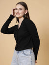 Rigo Classic Ribbed Crop Top-WTOP380-1446-L