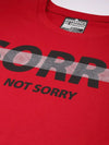 Difference of Opinion Red Graphic Oversized T-Shirt