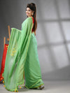 Light Green Mul Cotton Soft Saree With Gota Patti Borders-MA62MCT33880006