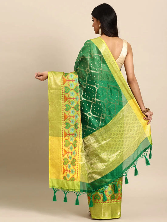 Ornate Craftsmanship Saree-SZ-IRA-GN-1575