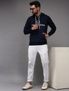 Men Blue Printed Sweatshirt-OTSS-25-Navyblue