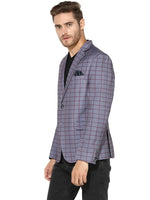 Hangup Men Standard Checkered Men Formalwear-D14CheckBlazer