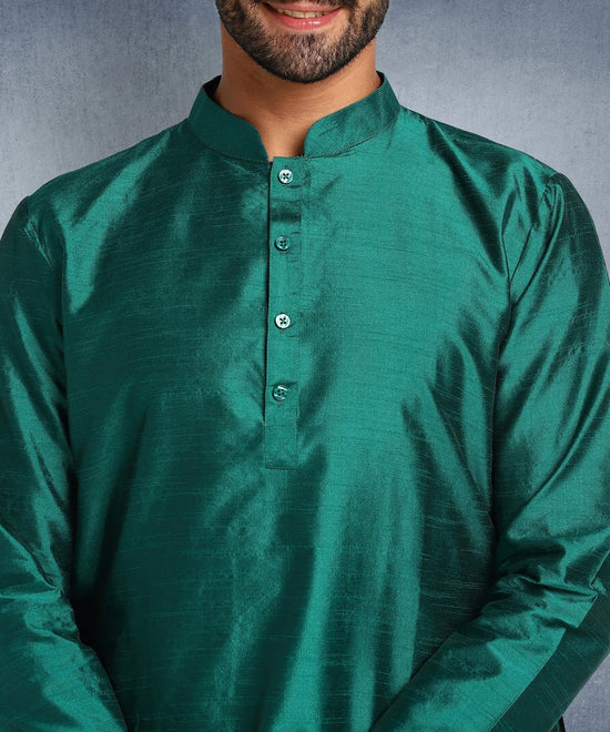 Hangup Men Standard Solid Men's Indian Wear-ST08_SeaGreen_8_B11_Lkurta