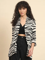 Zebra Print Open Shrug