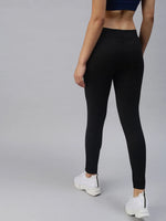 Women's Black Solid Track Pants-AF-1723-Black