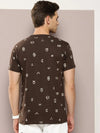 Dillinger Brown Graphic Regular T-Shirt-DLCR18130CHO-S