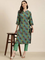 Women Multi Printed Straight Kurta-HO-2640-Multi