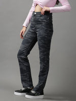 Women's Grey Solid Fit Denim Jeans-IM-10158-Grey