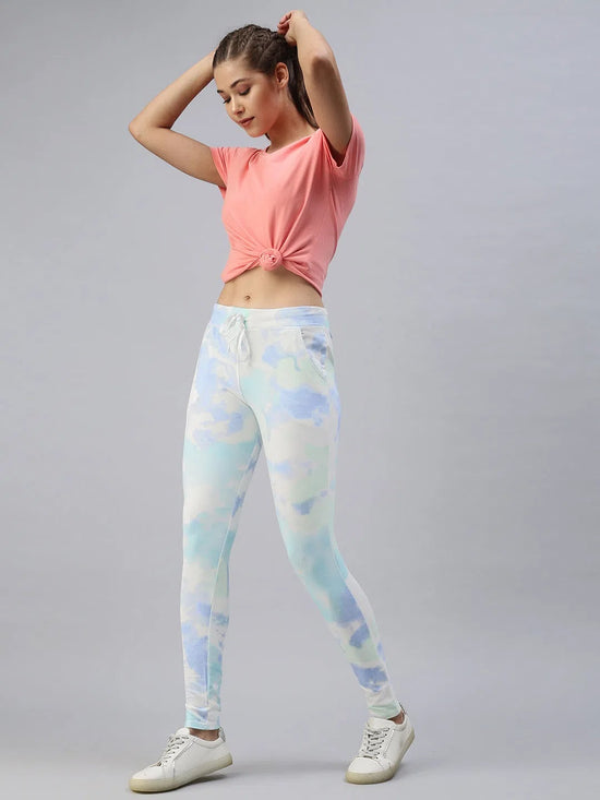 Women's Multi Tie Dye Track Pants-AF-1769A-Multi