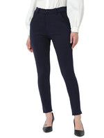 Smarty Pants Women's Cotton Lycra Ankle Length Blue Formal Trouser-SMPT-593B-S