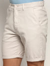 Men Cream Solid Shorts-ORBIT-9-Cream