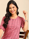 Women's Purple Solid Straight Kurta-SKC-3266-Mauve