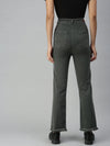 Women's Grey Solid Denim Relaxed Jeans-IM9708-Grey