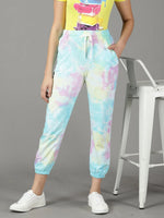 Women's Multi Tie Dye Track Pant-AF-1792-3-Multi