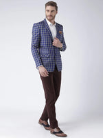 Hangup Men Standard Checkered Men Formalwear-F4_Check_Blazer