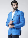 Hangup Men Standard Checkered Men Formalwear-D962ButtonBlazer