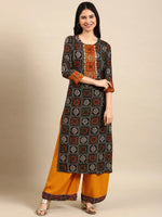 Women's Multicolour Printed Kurta Set-GW-1099-Multi